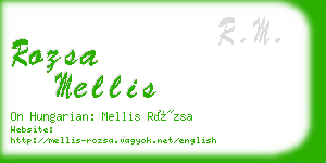 rozsa mellis business card